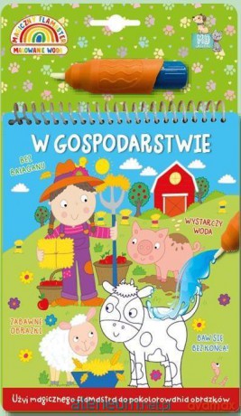 Malowanka z flamastrem wodnym - gospodarstwo [KSIĄŻKA]