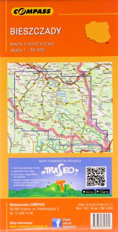 Mapa - Bieszczady 1:50 000