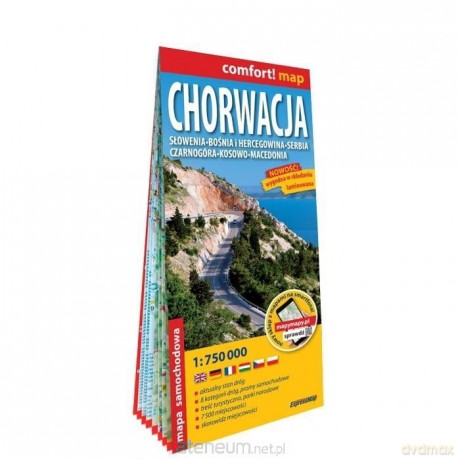 Mapa - Chorwacja, Słowenia... 1:750 000