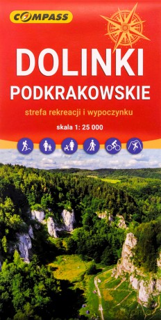 Mapa - Dolinki Podkrakowskie 1:25 000