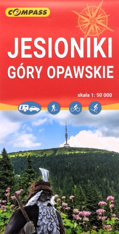 Mapa - Jesioniki, Góry Opawskie 1:50 000