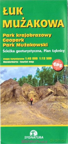 Mapa turystyczna - Łuk Mużakowa. Park Krajobrazowy