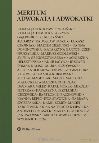 Meritum adwokata i adwokatki [KSIĄŻKA]