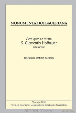 Monumenta Hofbaueriana Tom 17 [KSIĄŻKA]