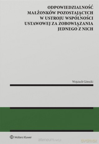 Odpowiedzialność małżonków pozostających - Wojciech Górecki [KSIĄŻKA]