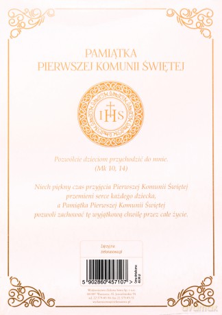 Pakiet: Pamiątka Pierwszej Komunii [KSIĄŻKA]