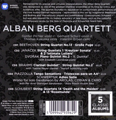 Alban Berg Quartett: Alban Berg Quartett - 5 Classic Albums [5CD]