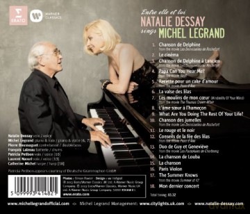 Natalie Dessay & Michael Legrand Trio: Entre Elle Et Lui - Anatalie Dessay Sings Michael Legrand [CD]