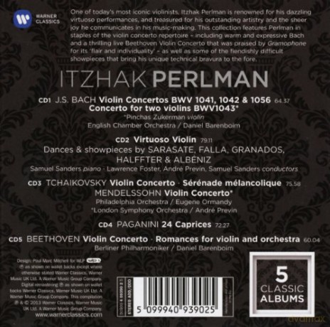Itzhak Perlman: Itzhak Perlman - 5 Classic Albums [5CD]