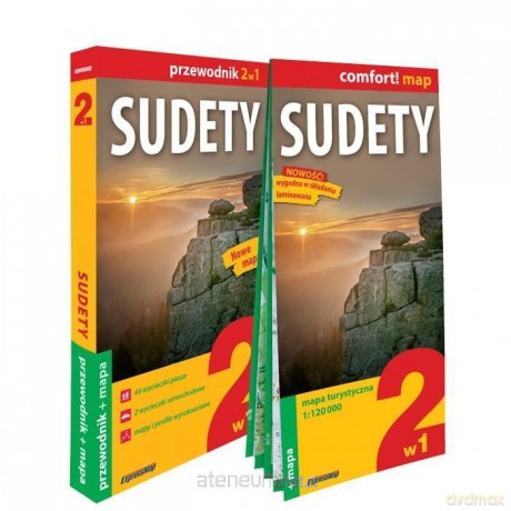 Sudety 2w1: przewodnik + mapa [KSIĄŻKA]