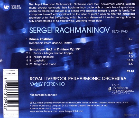Vasily Petrenko: Rachmaninov: Symphony No. 1 [CD]