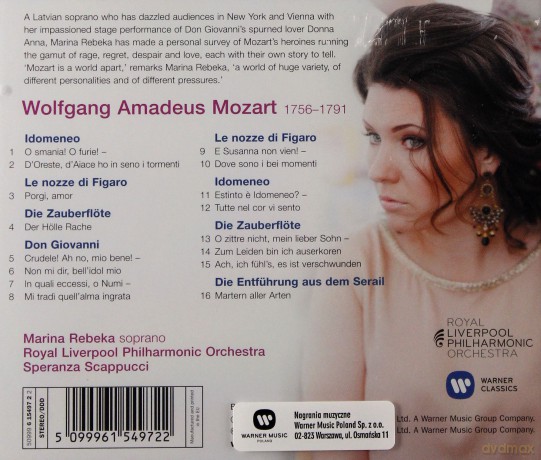 Marina Rebeka: Mozart: Arias [CD]