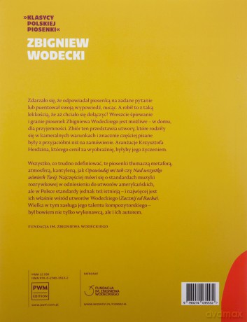 Zbigniew Wodecki. Piosenki na fortepian głos - Zbigniew Wodecki, Krzysztof Herdzin [KSIĄŻKA]