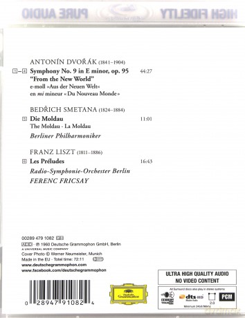 Ferenc Fricsay: Dvorak, Smetana, Liszt [Blu-Ray]