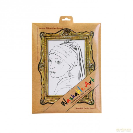 Biała mata Strigo Funny Mat Johannes Vermeer Dziewczyna z perłą 25x35 cm