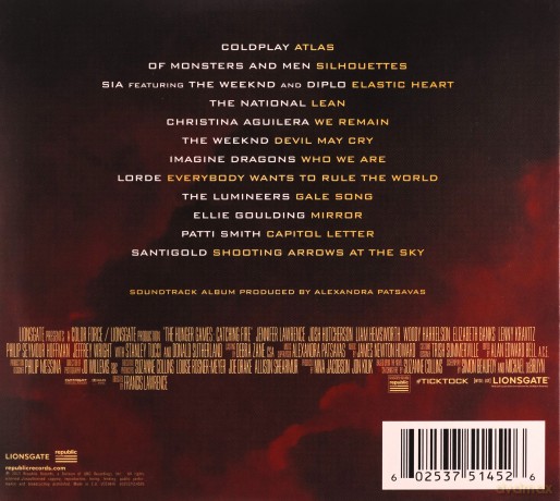 The Hunger Games: Catching Fire soundtrack (Igrzyska Śmierci: W Pierścieniu Ognia) [CD]