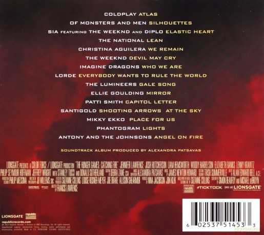The Hunger Games: Catching Fire soundtrack (Igrzyska Śmierci: W Pierścieniu Ognia) (Deluxe) Ltd. [CD]