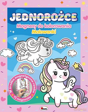Jednorożce. Magnesy do kolorowania. Kolorowanki [KSIĄŻKA]