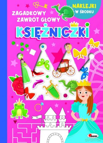 Księżniczki - wypukłe naklejki. Zagadkowy zawrót głowy - Natalia Kawałko-Dzikowska [KSIĄŻKA]