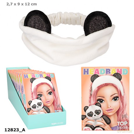 Opaska kosmetyczna z uszkami Top Model BEAUTY&ME 12823A