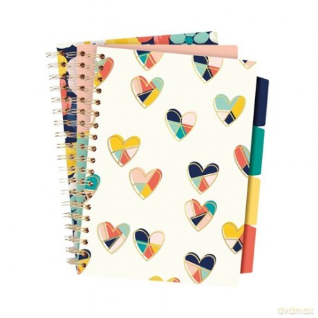 Paczka Kołozeszyt Pukka Pad B5 Project Book Floral Love 3 szt mix