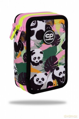 Piórnik potrójny z wyposażeniem Coolpack Jumper 3 Panda Gang