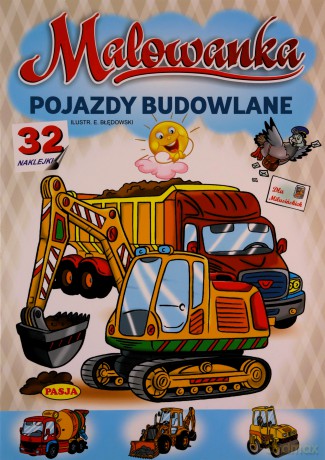 Pojazdy budowlane. Malowanka - Włodzimierz Kruszewski, Ernest Błędowski [KSIĄŻKA]