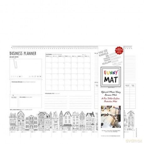 Transparentna mata Strigo Funny Mat Business planer 68x48 cm