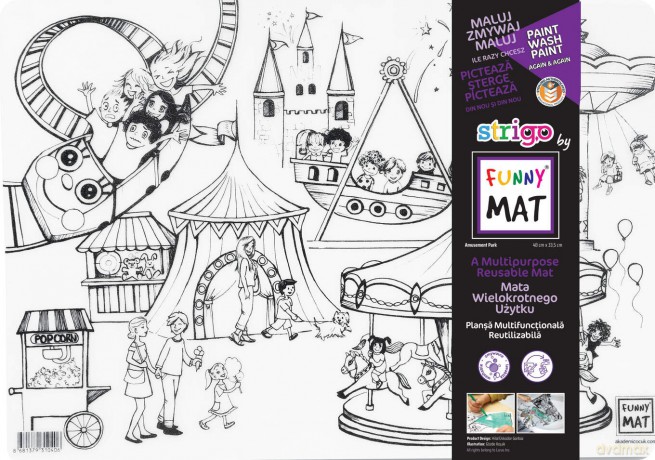 Transparentna mata Strigo Funny mat Park rozrywki 48x33.5 cm