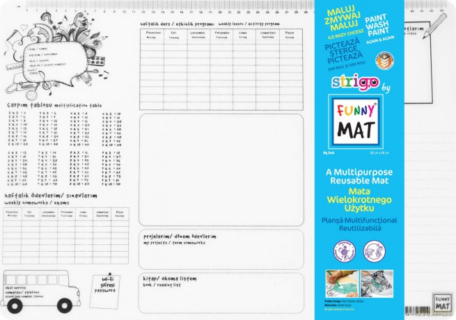 Transparentna mata Strigo Funny Mat Planer 48x33.5 cm