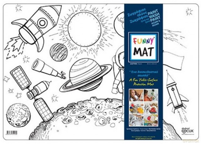 Transparentna mata Strigo Funny Mat Space 48x33.5 cm