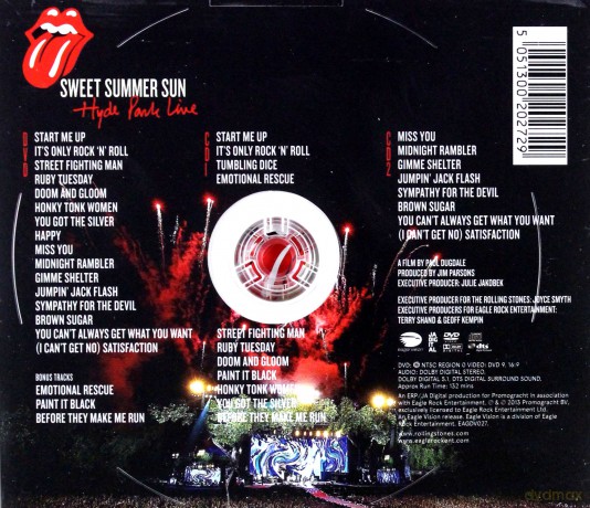 The Rolling Stones: Sweet Summer Sun Hyde Park Live  [2CD]+[DVD]