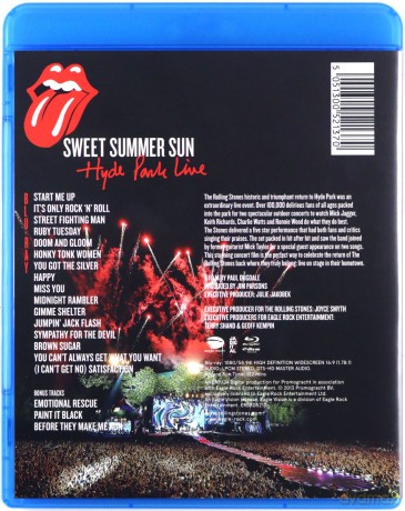 The Rolling Stones: Sweet Summer Sun Hyde Park Live [Blu-Ray]