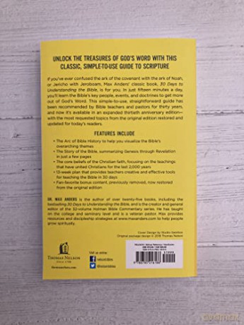 30 Days to Understanding the Bible, 30th Anniversary: Unlock the Scriptures in 15 minutes a day - Max Anders [KSIĄŻKA]
