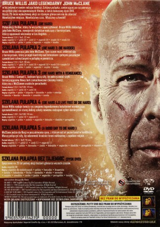 Szklana Pułapka Kolekcja: 1+2+3+4+5 [BOX] [5DVD]