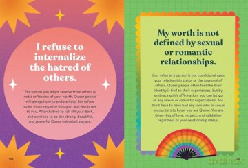 Affirmations for Queer People: 100+ Positive Messages to Affirm, Empower, and Inspire - Jess Vosseteig [KSIĄŻKA]