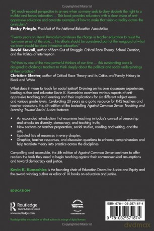 Against Common Sense: Teaching and Learning Toward Social Justice - Kevin K. Kumashiro [KSIĄŻKA]