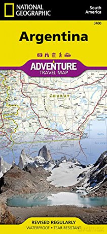 Argentina Map: Travel Maps International Adventure Map (National Geographic Adventure Map) [KSIĄŻKA]