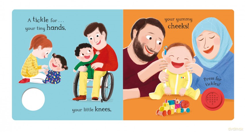 Babies Laugh at Tickles: Sound Book with Giant Giggle Button to Press - Caspar Addyman [KSIĄŻKA]