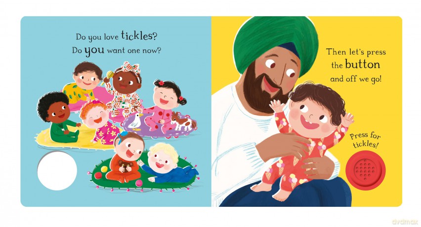 Babies Laugh at Tickles: Sound Book with Giant Giggle Button to Press - Caspar Addyman [KSIĄŻKA]