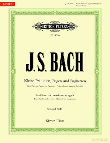 Bach: Short Preludes, Fugues and Fughettas (Piano Solo) (EP11510): Sammelband für Klavier - Johann Sebasti Bach [KSIĄŻKA]