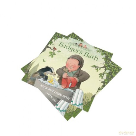 Badger's Bath: A funny illustrated children's picture book about Percy the Park Keeper from the bestselling creator of One Snowy Night (A Percy the Park Keeper Story) - Nick Butterworth [KSIĄŻKA]