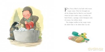 Badger's Bath: A funny illustrated children's picture book about Percy the Park Keeper from the bestselling creator of One Snowy Night (A Percy the Park Keeper Story) - Nick Butterworth [KSIĄŻKA]