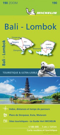Bali-Lombok - Zoom Map 190: Map - Michelin [KSIĄŻKA]