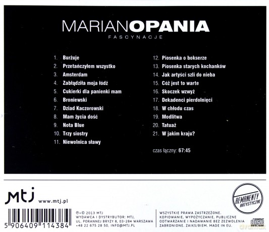 Marian Opania: Fascynacje [CD]
