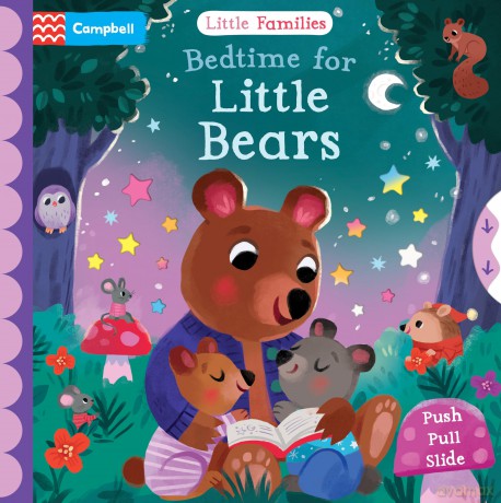 Bedtime for Little Bears: A Push Pull Slide Book (Little Families) - Campbell Books [KSIĄŻKA]