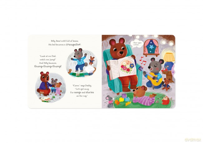 Bedtime for Little Bears: A Push Pull Slide Book (Little Families) - Campbell Books [KSIĄŻKA]