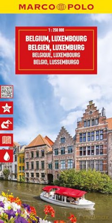 Belgium and Luxembourg Marco Polo Map: Marco Polo Highlights [KSIĄŻKA]