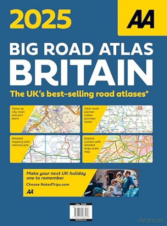 Big Road Atlas Britain 2025 Paperback (AA Road Atlas) (AA Road Atlas Britain) (AA UK Atlas Britain) [KSIĄŻKA]