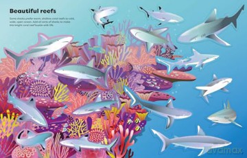 Big Sticker Book of Sharks (Sticker Books) (Big Sticker Books) - Alice James [KSIĄŻKA]